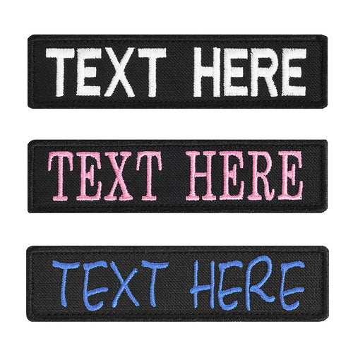 2 Pieces of The Custom Personalized Embroidered Name Patches Hook Fastener,Uniform,Work Shirt,Hat Morale Name Patch, Size is 4
