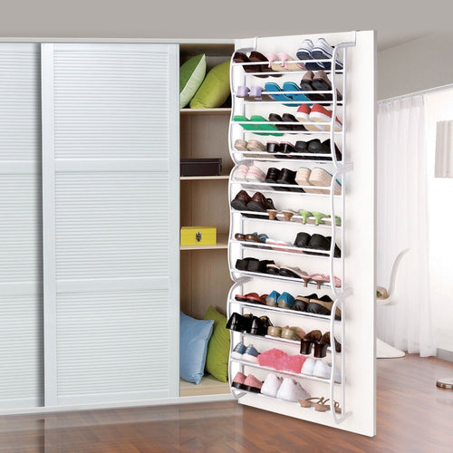 36Pair Over-The-Door Shoe Rack Wall Hanging Closet Organizer Storage Stand