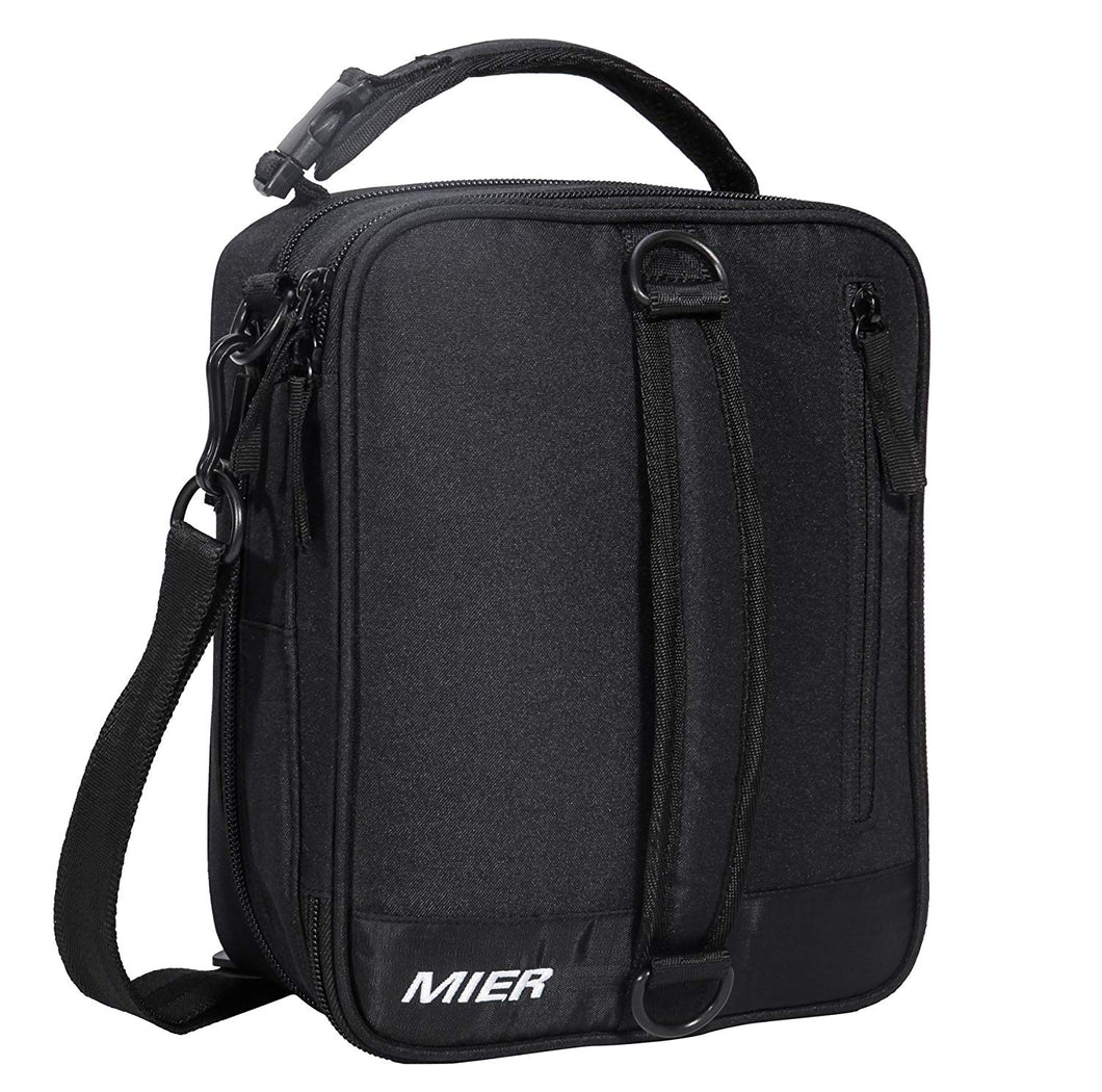 MIER Insulated Lunch Box Bag Expandable Lunch Pack for Men, Women, Red