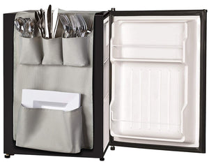 Classic Design - Over the Door Pantry Closet Organizer, Dorm and office Over the Fridge Caddy Organizer, Storage and Paper Goods Organizer (Gray)