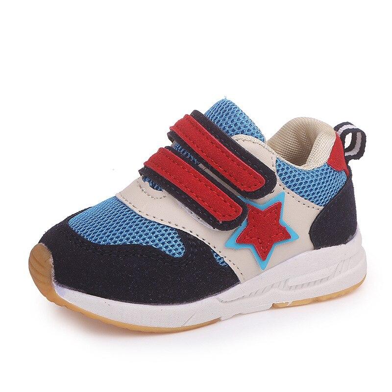 2018 Breathable high quality children casual shoes Hook&Loop fashionable sneakers girls boys breathable cute kids baby shoes