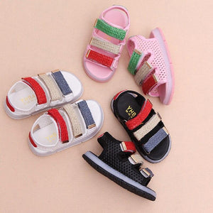 2018 summer glowing fashion cute baby first walkers Hook&Loop unisex girls boys shoes LED lighted glowing baby toddlers