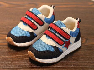 2018 European sports running breathable children casual shoes Hook&Loop fashion girls boys sneakers high quality kids footwear