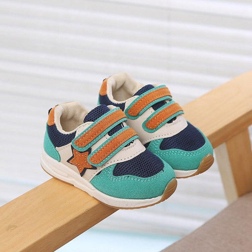 2018 Breathable high quality children casual shoes Hook&Loop fashionable sneakers girls boys breathable cute kids baby shoes