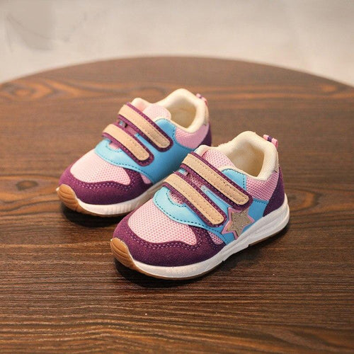 2018 European sports running breathable children casual shoes Hook&Loop fashion girls boys sneakers high quality kids footwear