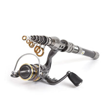 Lixada Telescopic Fishing Rod Reel  Combo Full Kit Fishing Rod Gear +Spinning Reel+ Line Lures Hooks