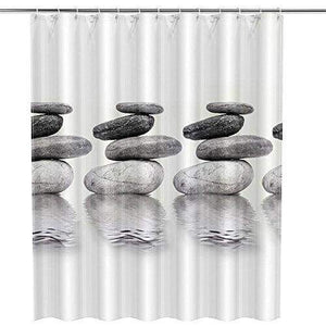 htovila Shower Curtain 100% Polyester Decorative Bathroom Curtains Waterproof Mold-proof Anti-Bacterial With 12pcs Hooks Privacy Protection For Home and Hotel 180 x 180 Cm (72 x 72 Inch)