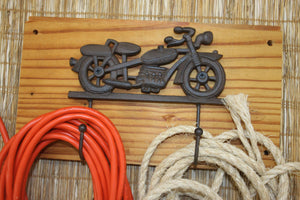 Vintage Motorcycle Workshop Wall Hooks, Mancave Wall Hooks, Handmade in USA,reclaimed Wood, The Country Hookers, CH-28