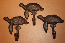 Beachcomber Home Decor Sea Turtle Coat Hook Cast Iron 5&quot; x 4 1/2 inch Volume Priced ~ H-103