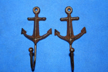 Anchor Gift for Dad, Cast Iron Anchor Wall Hooks 5 1/4 inch Nautical Sailor Fishing Boating Mancave Wall Dcor, Volume Priced H-77