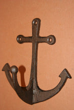 Anchor Wall Hooks Cast Iron 6 inch Rustic Nautical Coat Hat Wall Hooks, Volume Priced, H-79