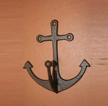 DIY Hall Tree Anchor Wall Hooks Cast Iron 6 inch Nautical Sailor Marina Boat House, Volume Priced, H-79