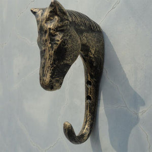 Deer the horse tied europeanstyle restore ancient ways wrought iron decoration clothes hook creative wall coverings