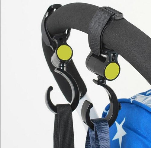 2 PCS/LOT Baby Stroller Accessories Hook Multifunction Baby Stroller Black High Quality Plastic Hook