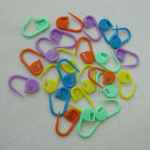 100Pcs Colorful Knitting Weave Plastic Crochet Craft Locking Stitch Needle Clip Markers Hook Mixed Color