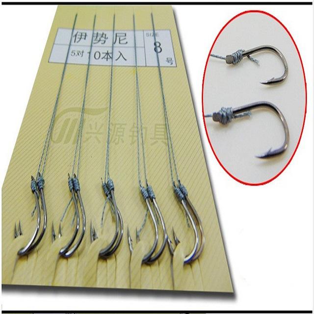 10Pcs/lot Fishing hook Crank String Japan Series Hooks Freshwater Catch Barbed Fishing tackle Single Black Nickel Color Sabiki