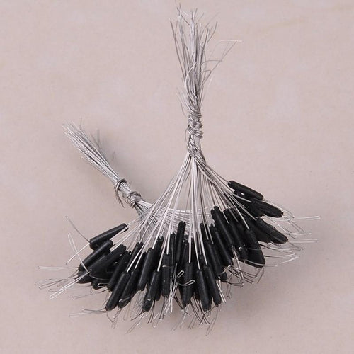 50 pcs double hooks fishing line device contactor space fork eight bean space type Rotary line tie tool
