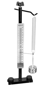 Hooke's Law Kit - Experiment Components Only - Useful in Studying Force, Extension & Elasticity - Springs, Masses, Aluminum Rod, Ruler & Support Rod - (No Base) - Visual Scientifics by Eisco